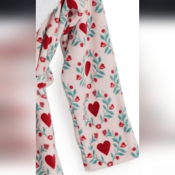 Vera Bradley Plush Cozy Life Hooded Robe Imperial Hearts Pink NWT Sz L-XL - Picture 6 of 13